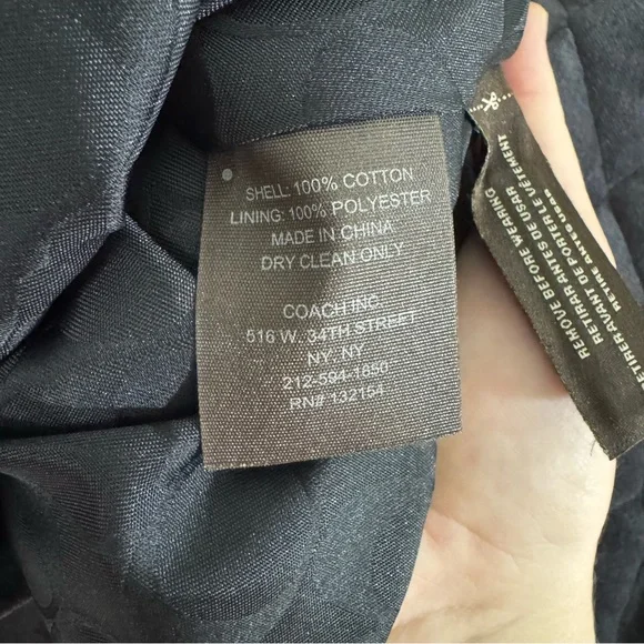 Coach Quilted Jacket Dark Brown Women’s Size Small Classic Chic Winter Warm Cozy - Picture 5 of 9